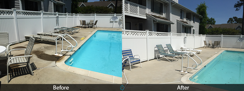 Pool Deck Cleaning